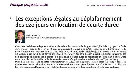 airbnb et le déplafonnement des 90 jours de location