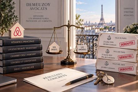 airbnb et résidence principale : 3 victoires récentes du cabinet demeuzoy face à la ville de paris, aucune amende prononcée